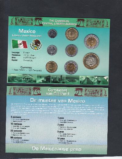 Beschrijving: 18,85 Pesos Set(8)
